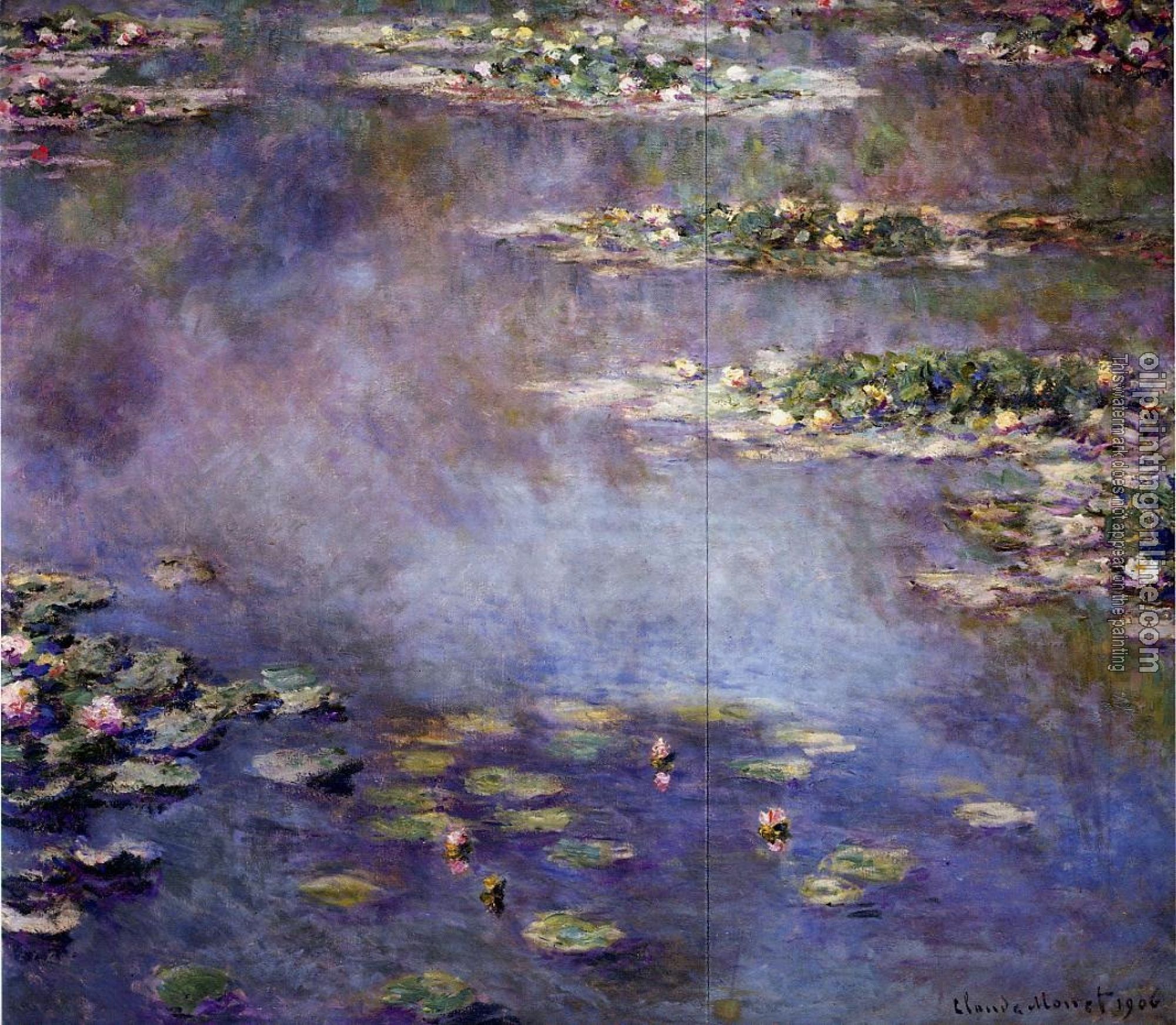 Monet, Claude Oscar - Water Lilies